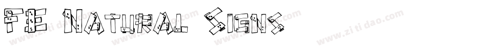 FE Natural Signs字体转换